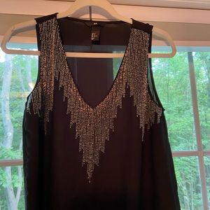 Women’s black and silver dress